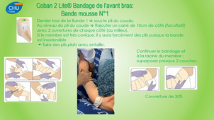 DU Lymphologie - Bandage des membres inférieurs : bandage COBAN 2 Lite