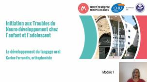 Développement du langage oral – K. FERRANDIS, Orthophoniste