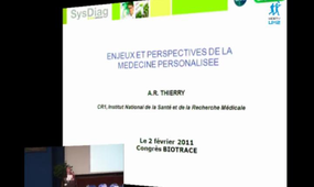 Congrès Biotrace 2011 : conférence d'Alain Thierry.