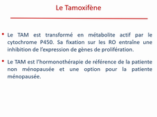 Hormonothérapie des cancers : le cancer du sein - Pr T. Petit