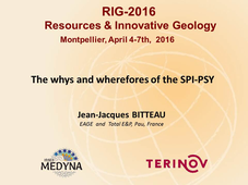 Resources & Innovative Geology 2016 : Jean-Jacques Bitteau