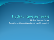 Equation de Bernoulli généralisée