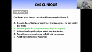 DFASM2 MIE 15/02/2021	10:00	12:00	HypothyroÏdie Dépistage diagnostic et prise en charge de l'insuffisance surénale aigüe du nouveau né Prévention primaire par la nutrition	AMOUROUX Cyril ou PARIS Françoise	TD 308
