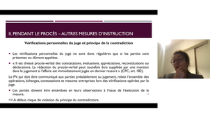 Les mesures d'instruction du CPH - S. MRAOUAHI