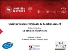 La classification internationale du Handicap (CIF). Dr Claire JOURDAN