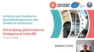 Outil de dépistage global : IDE - V. HENRY, Pédopsychiatre