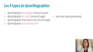 Bilan orthophonique et diagnostic de la dysorthographie – M. GUENEBAUD, Orthophoniste