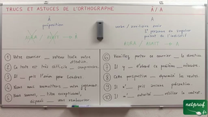 Cours de Français - Chapitre 1