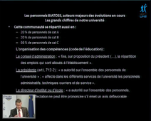 1er séminaire BIATOSS à l'UM2, intervention du Directeur Général des Services, M. Philippe Paillet.