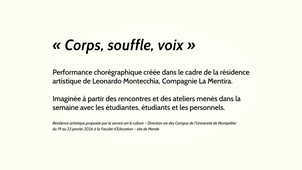 Compagnie La Mentira - Corps, souffle, voix