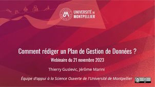 Comment rédiger son plan de gestion de données avec DMP-Opidor ?