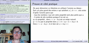 Cours M1 MEEF 1er degré arithmétique et numération partie I