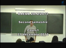 DAEUB - Cours de Chimie organique : début des alcools - 21 Décembre 2012