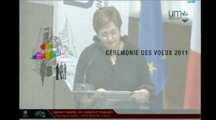 Voeux 2011 de l'UM2 : allocution de la présidente