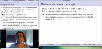 Cours M1 MEEF arithmétique et numération partie I suite (10 min de son)