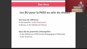 Mme Lassagne  : Informations sur la bibliothèque universitaire 04/09/2023