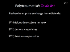 Gestion du polytraumatisé en imagerie