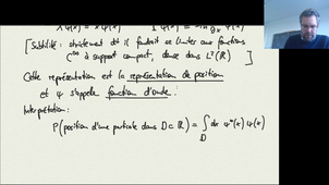 HLPH602 Mécanique quantique 2 - 2_3 Représentations de position et d'impulsion