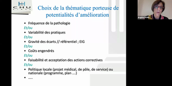 Evaluation de pratiques professionnelles
