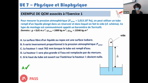 17/02/2021 Mercredi 10h-12h UE7 Physique et Biophysique  ED 6	205	C. Becamel