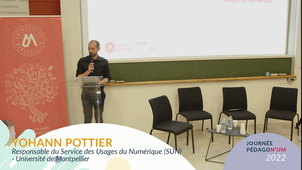 [PédagoN'UM] Discours d'introduction - Yohann Pottier - responsable service SUN