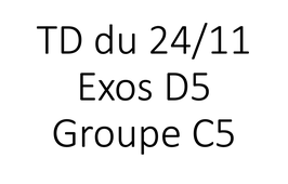 TD HLPH101 groupe C5 24/11 15h00