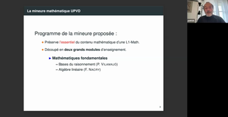 Présentation Mineures Disciplinaires : Mathématique