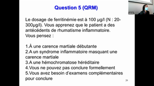 DFASM1 MIB 09/03/2021	08:00	10:00	Pathologie de la lignée érythrocytaire (ED)	P. AGUILAR MARTINEZ	301	MIB