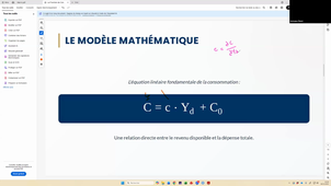 Capsule 1 : La fonction de Consommation