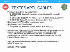 Notion de dispositif médical et textes applicables