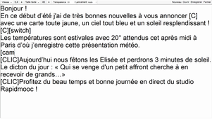 12. exemple d'enregistrement scénarisé
