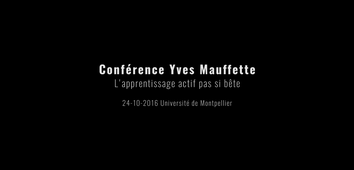 Conférence Yves Mauffette - 24-10-16