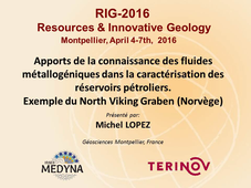 Resources & Innovative Geology 2016 : Michel Lopez