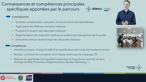 Présentation du parcours DMCC - Dispositifs Médicaux de la Conception à la Commercialisation