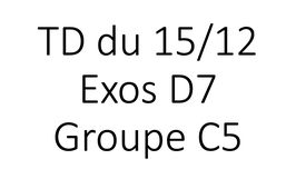 TD HLPH101 groupe C5 15/12 15h00