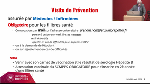 Pr Dujol : Informations médecine préventive 04/09/2023