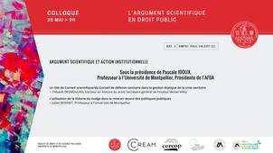 Colloque : L'argument scientifique en Droit public - Partie 02