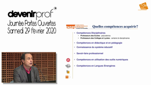 CONFÉRENCE MÉTIERS DE L'ENSEIGNEMENT, DE L'ÉDUCATION ET DE LA FORMATION