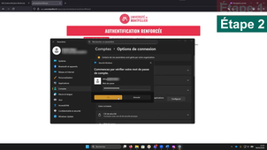 Authentification renforcée via WINDOWS HELLO