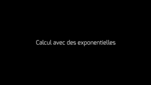 Vidéo 2 - Calcul avec des exponentielles
