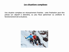 CM Ecrit 2 -  L’EPS, une éducation à la complexité: La complexité,  les situations complexes,  les compétences