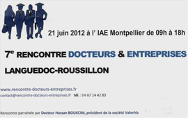 7ème rencontre docteurs & entreprises Languedoc-Roussillon. Conférence de la matinée.