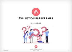 Webinaire Evaluation par les pairs