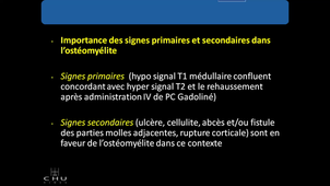F. Snene - Imagerie et pied infecté (Radiologie)