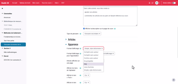 Moodle - Glossaire et Wiki