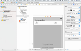 Dev IOS II.01 : TableView - mise en place