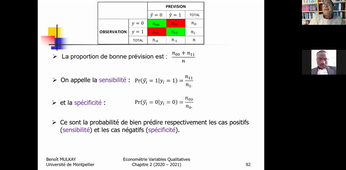 Econométrie des Variables Qualitatives - Cours 6