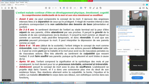 DFASM2 MIE (13/10/2020) 8h et 9h -BERNARD :Soins palliatifs en pédiatrie FILLOLS :Troubles envahissants du développement