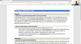 étape 3 : le plan général