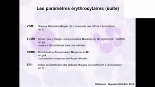 CM TS Hémato - Dr Bret - L'hémogramme
